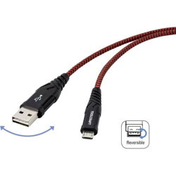 Cavo USB 2.0 [1x Spina A USB 2.0 - 1x spina USB-C™] 1.00 m Nero/Rosso Schermatura a treccia estremamente robu - Toolcraft precio