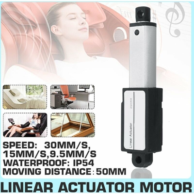 Attuatore lineare Motore lineare per apriporta elettrico a corsa da 12 V CC 50 mm IP54 (15 mm / s)