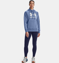 Felpa con cappuccio UA Rival Fleece Logo da donna características