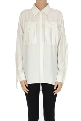 Fringed oversized shirt