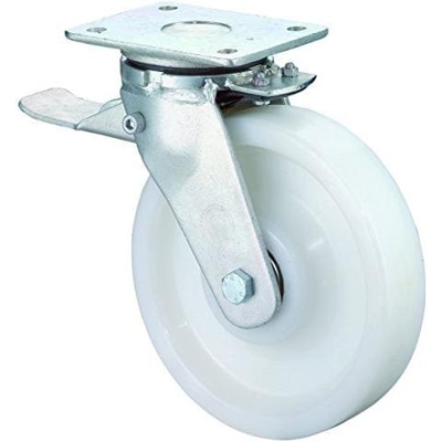 - rotella Con Fermaporta, Piastra Di Ancoraggio, Plastica Ruota, 125 mm, Pesante Rr120. b15.125