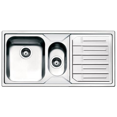 Lavello LPE102D 2 Vasche Dimensioni 34 x 40 cm Colore Inox Serie Aurora