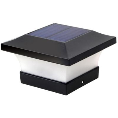 Lampada da testa a colonna solare Lampada da parete per esterni a LED Lampada da giardino solare 6000k luce bianca