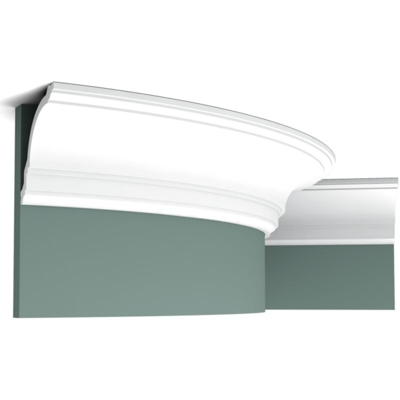Cornice soffitto parete Decor CX106F AXXENT modanatura tipo stucco cornice flessibile design classico bianco 2m - Orac