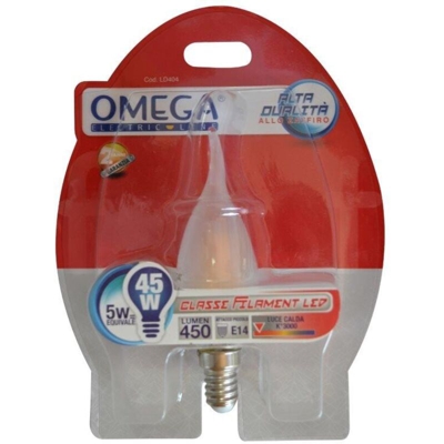 Omega - FILAMENT SMERIGLIATA COLPO DI VENTO E14 5W 500LM 3000K A+