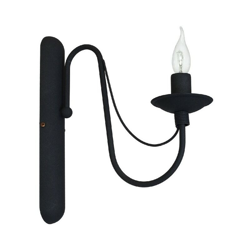 Homemania - Lampada a Parete Lilium - Applique - Nero in Metallo, 31 x 6 x 33 cm, 1 x E14, 40W precio