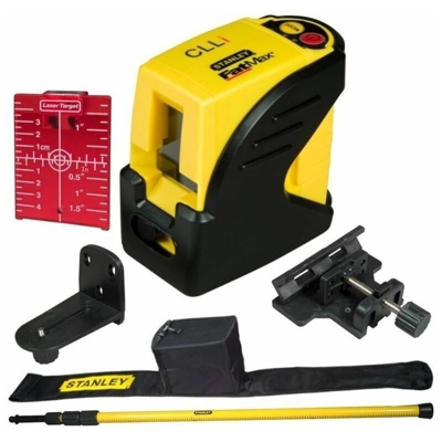 Livella laser autolivellante con supporto asta stanley clli portata 10 mt