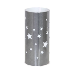 Homemania - Lampada da Tavolo Starlight - da Scrivania, Ufficio, Comodino - Argento, Bianco in Metallo, Plastica, 10 x 10 x 22,5 cm, 1 x E27, 60W precio