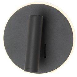 Eclairage Design - Applique LED da lettura EMMY Hotel Antracite 12W | Température de Couleur: Bianco caldo 2700K precio