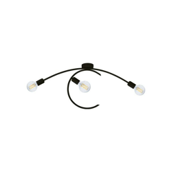 Sospensione Daniela 3Xe27 Montatura Verniciata Nero L.85-P.36 precio