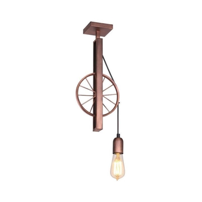 Lampada a Sospensione Pav - Lampadario - da Soffitto - Rame in Metallo, 18 x 10 x 45 cm, 1 x E27, 60W