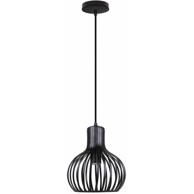 2 Pezzi Lampada a Sospensione Industriale Luce Pendente Retrò Lampadario Antico E27 Luce Sospesa Vintage per Soggiorno Camera da Letto Del Caffè Nero