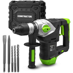 CONSTRUCTOR CRH1502-32AVBM - Martello perforatore demolitore 1500W 6 Joule completo di cinque punte. Garanzia 5 anni precio