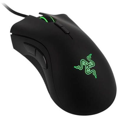 Mouse USB Deathadder Elite Ottico 7 Tasti 16000 DPI Colore Nero