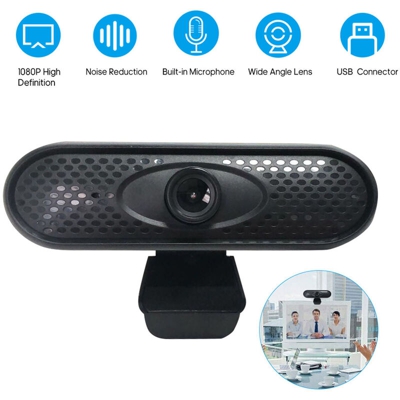 Q6 Fotocamera USB Fotocamera USB Microfono incorporato Computer desktop Fotocamera con drive gratuito,1080P HD - 1080P HD