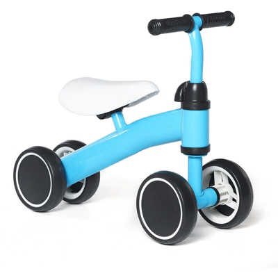 Baby Mini Balance Pushing Scooter Bike Kids Pedalless training bike (blu)