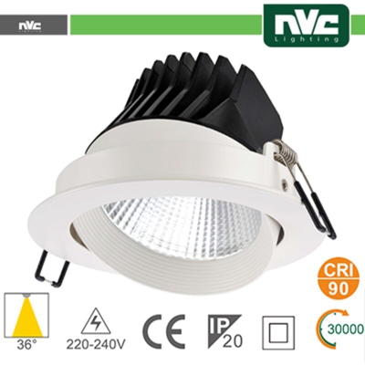faro direzionabile led 220-240 volt 35 watt 36° A+ CE IP20 bianco naturale no orientabile lif nv1104d35w4k36