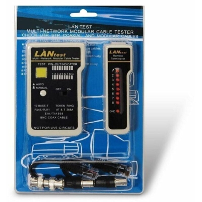 Aisens - tester per cavo rj11/rj12/rj45, coassiale