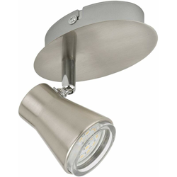 FARETTO LED A 1 LUCE 5 W, 400 lumen NICKEL OPACO - Briloner precio
