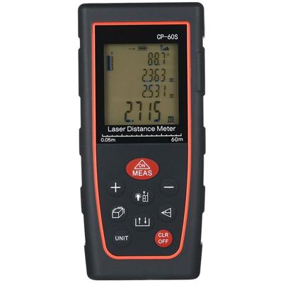 Misuratore di distanza portatile ad alta precisione con telemetro laser 60 metri