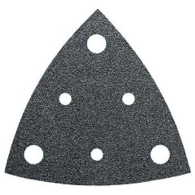 Fein 63717108047 Carta abrasiva a delta a strappo, perforato Grana 40 Lato 80 mm 5 pz.
