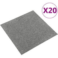 Quadrotte di Moquette 20 pz 5 m2 50x50 cm Grigie - Grigio - Youthup en oferta