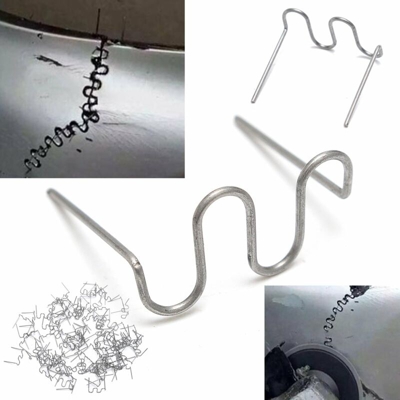 100 Pz RS26 0.6 MM Clip di Saldatura Cavo Pr Cucitrice Plastica Riparazione Saldatore Pr Paraurti Auto