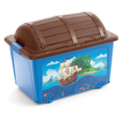 Keter - Contenitore w toy box blu 57x39x43h