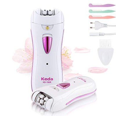 Epilatore Elettrico, Mini Epilatori Donne Epilatore Viso Senza Fili Rasoio Elettrici Ricaricabili Depilatore Donna con Luce LED Rimozione Delicata per