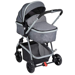 Safety 1St Hello 2 in 1 Duo Navicella Passeggino, Reversibile e Reclinabile, Seduta Si Trasforma in Navicella, Coprigambe, Parapioggia Passeggino e Ad características