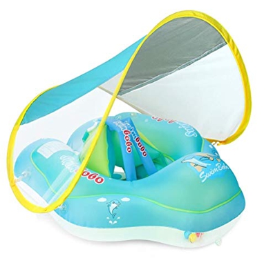 Yuanj Salvagente Neonato con Mutandina, Anello di Nuoto per Bambini, Salvagente Gonfiabile per Piscina Regolabile Doppio Airbag Anello Salvagente per 