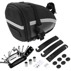 Roswheel - 13196 Borsa per cuscino + 3 piedi di porco neri + 6 toppe per pneumatici + pezzi di contusione + 16 in 1 set di attrezzi per biciclette características