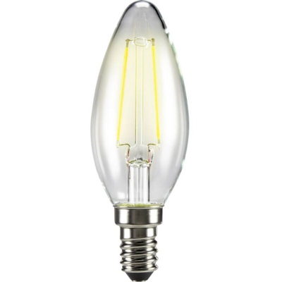 LED (monocolore) Classe energetica: A++ (A++ - E) Sygonix STC3001 E14 Potenza: 2 W Bianco caldo 2 kWh/1000h