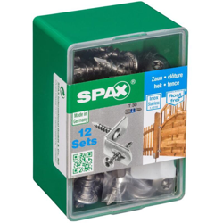 Lotto Di 12 Vite Collegato Recinzione In Acciaio Spax Sollevata Testa Svasata Torx, Diam.7 Mm X Mm L.35 en oferta