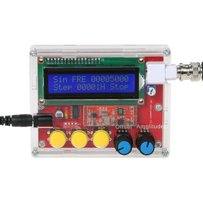 Asupermall - Ad9833 Kit fai da te generatore di segnale ad alta precisione Sine / Triangle / Square Output 1 ~ 10000Hz Valore di passo regolabile