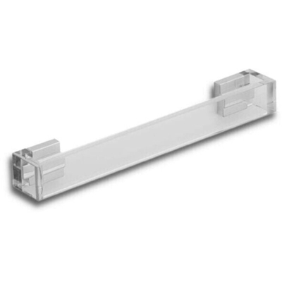 Maniglia Omega Trasparente con Inserti Cromati Lucidi