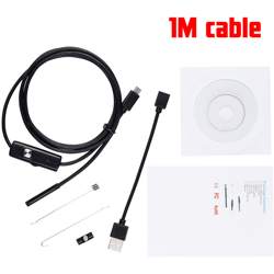 Insma - Telecamera di ispezione endoscopio impermeabile 6 LED 1M 7mm per telefono Android precio