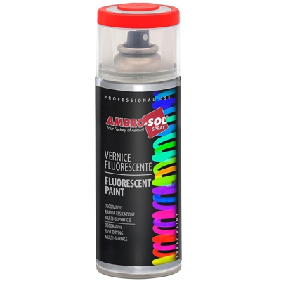 AMBROSOL Smalto Finiture Speciali Fluorescenti 400 ml rosso