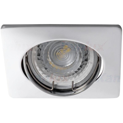 faretto incasso nesta 1 luce CE alluminio cromo interno orientabile quadrato kan 26751 precio