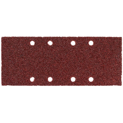 Metabo 10 fogli abrasivi 93x230 mm, P 80, legno+metallo, qualità 'Extra', forati, da fissare, per levigatrici orbitali - 624482000