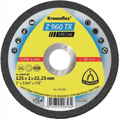 Z960Tx115X1,0Mm Taglio Dr Ruota. Klingspor