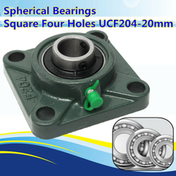 Cuscinetti a sfera sferici quadrati a quattro fori UCF204-20mm características