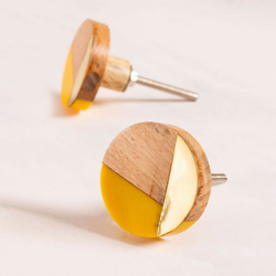Set di 2 maniglie Ozzy Giallo Curry Resina - Sklum precio