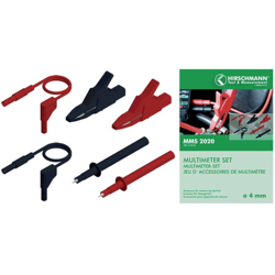 SKS Hirschmann MMS 2020 KIT puntali di sicurezza [Spina a banana 4 mm - Spina a banana 4 mm] 1.00 m Nero, Rosso 1 pz. precio
