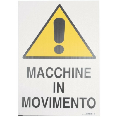 CARTELLO POLIONDA MACCHINE IN MOVIMENTO CM.60x40