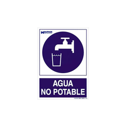 15050954 Cartello acqua non potabile 30 x 21 cm - Wolfpack en oferta