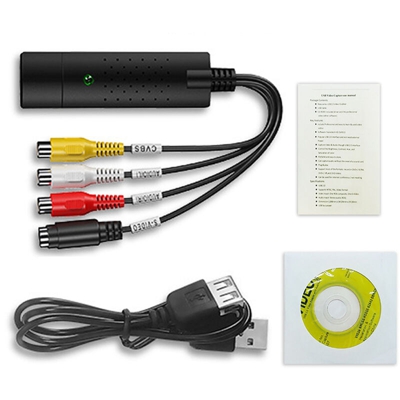 Asupermall - VHS a Digital Converter USB 2.0 Video Converter audio scheda di acquisizione VHS Box VHS videoregistratore TV digitale al convertitore