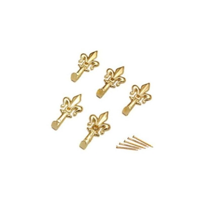 Capaldo - GANCIO APPENDIQUADRO 'GIGLIO' OTTONATO, 5 pezzi MISURA GRANDE - 0659