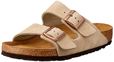 Birkenstock Arizona, Sandali a Punta Aperta Uomo, Beige (Taupe Taupe), 44 EU