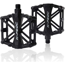 pedali per bicicletta, mountain bike, bici da corsa, in metallo con piattaforma lega di alluminio, antiscivolo diametro dell'asse E-Bike, Trekking Bik precio